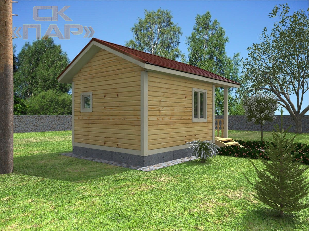 Баня из бруса «Курильское»