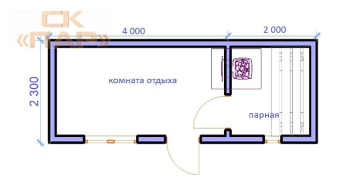 Мобильная баня «Тверца»
