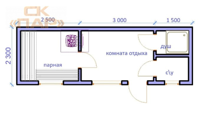 Мобильная баня «Вилюй»