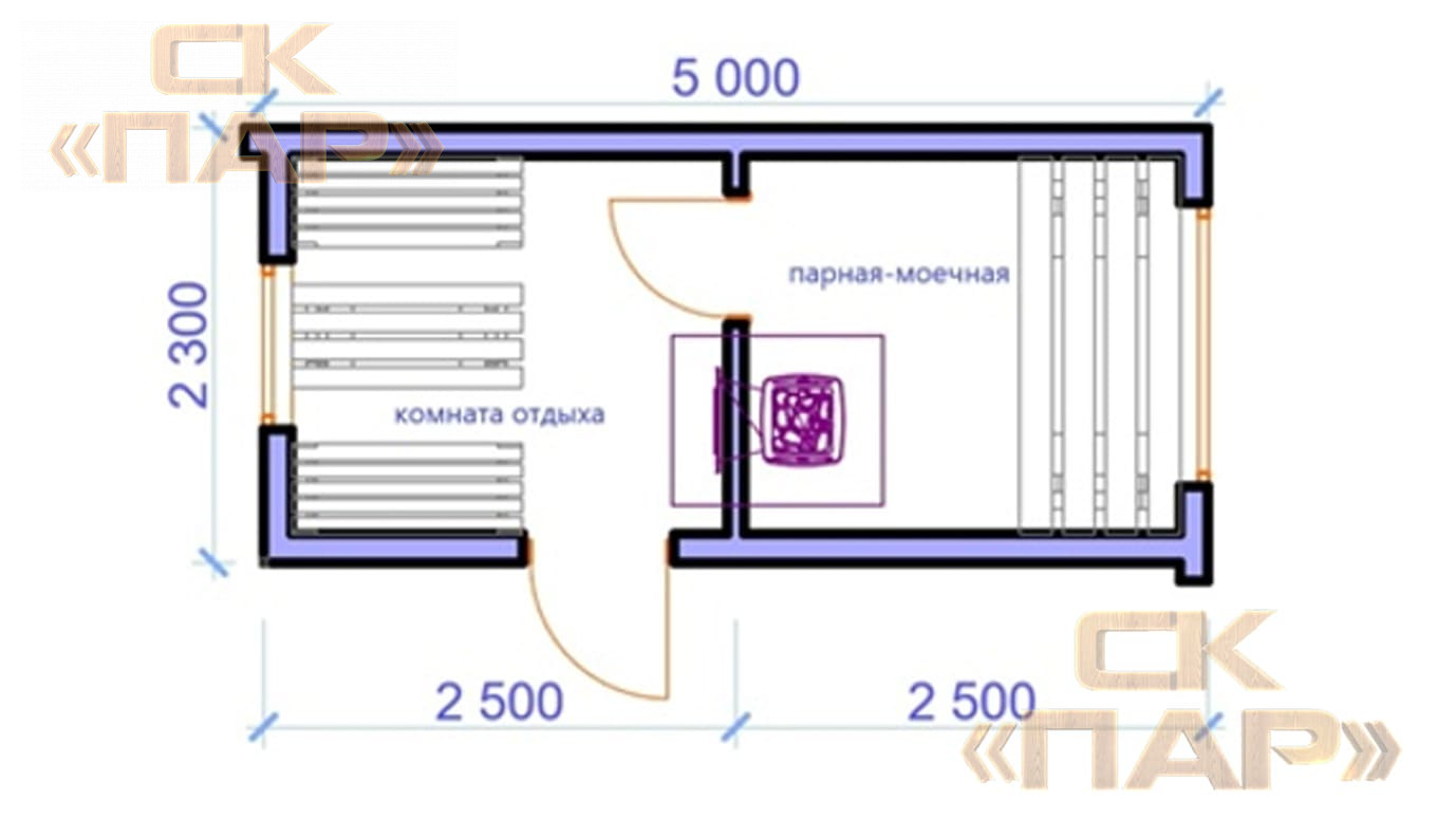 Мобильная баня «Серга»