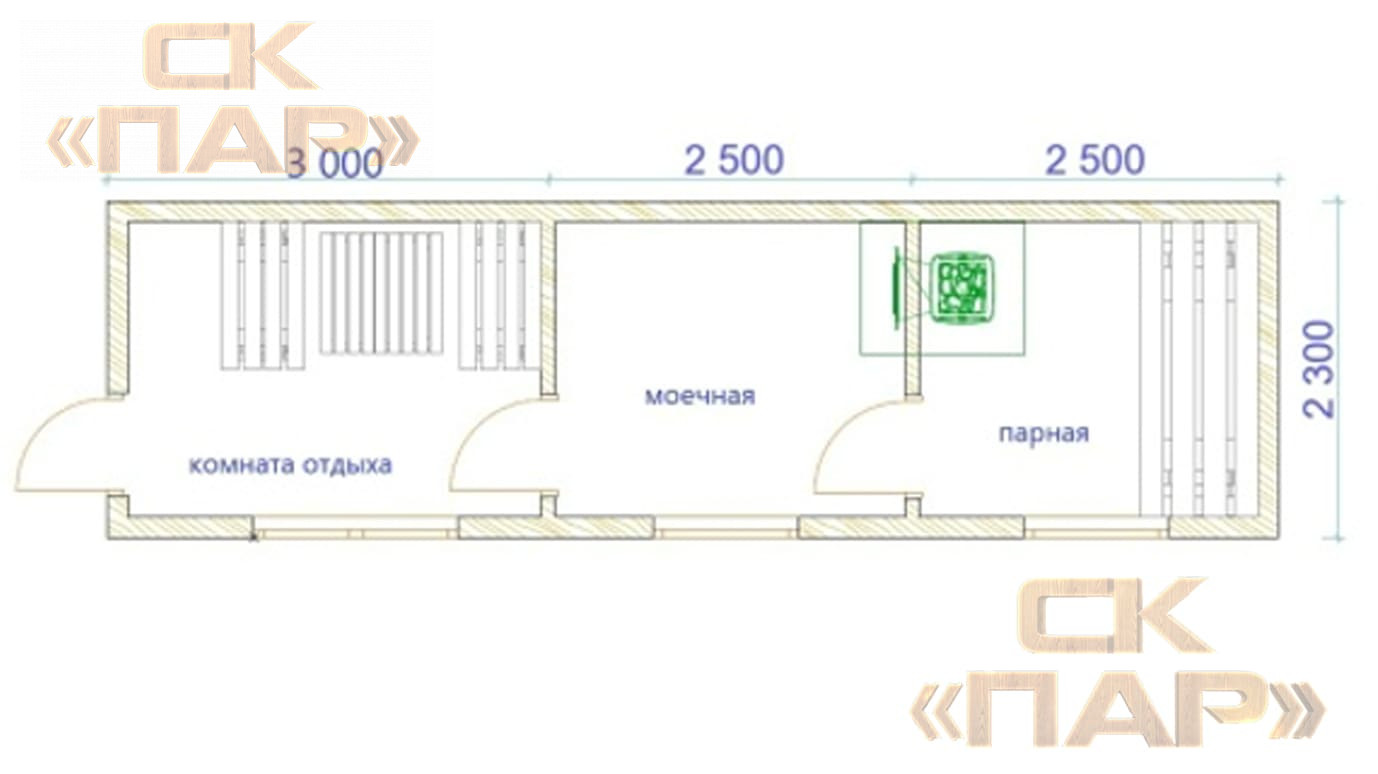 Мобильная баня «Нейва»