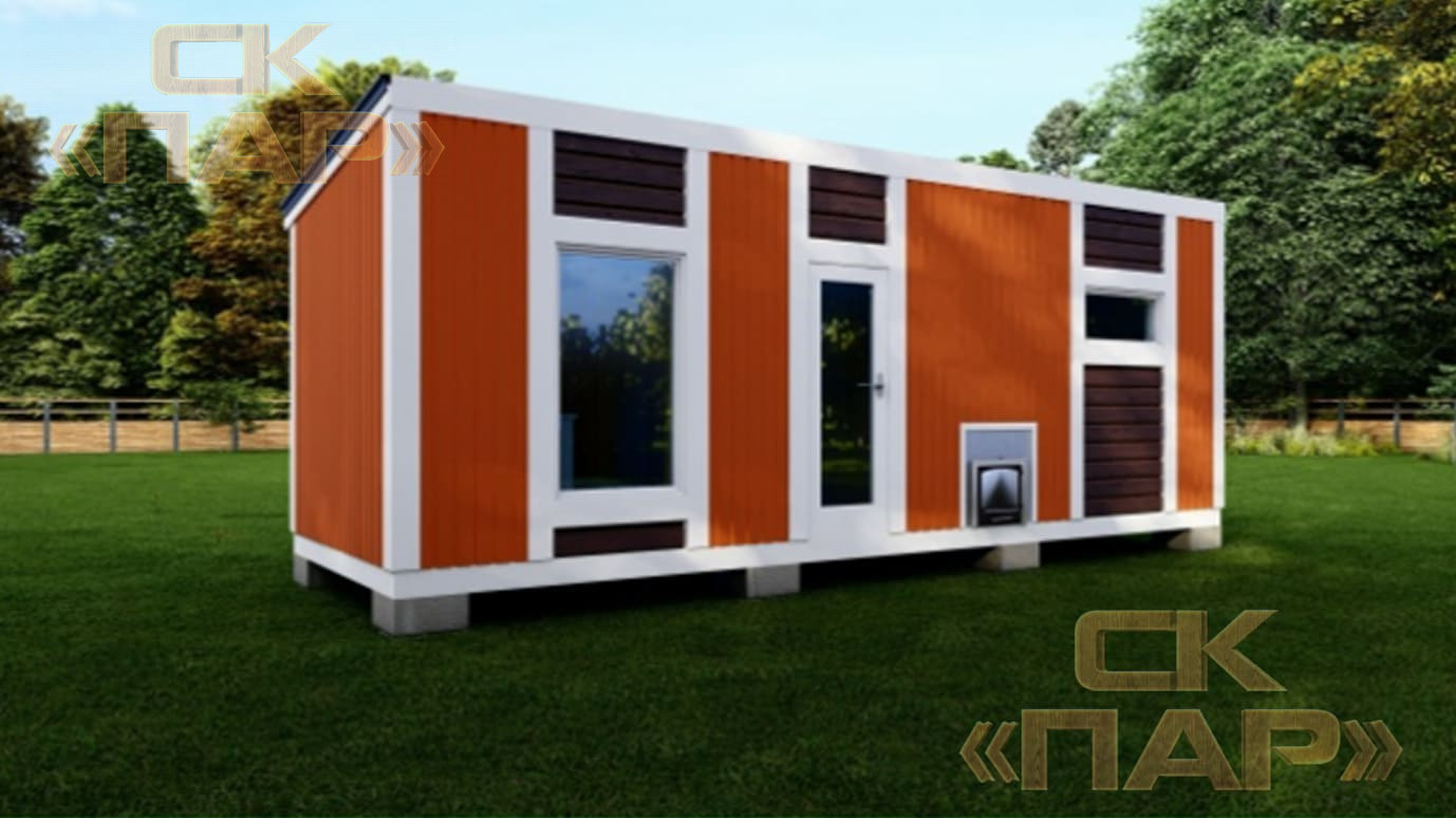 Мобильная баня «Сулём» — 7x2.30 м