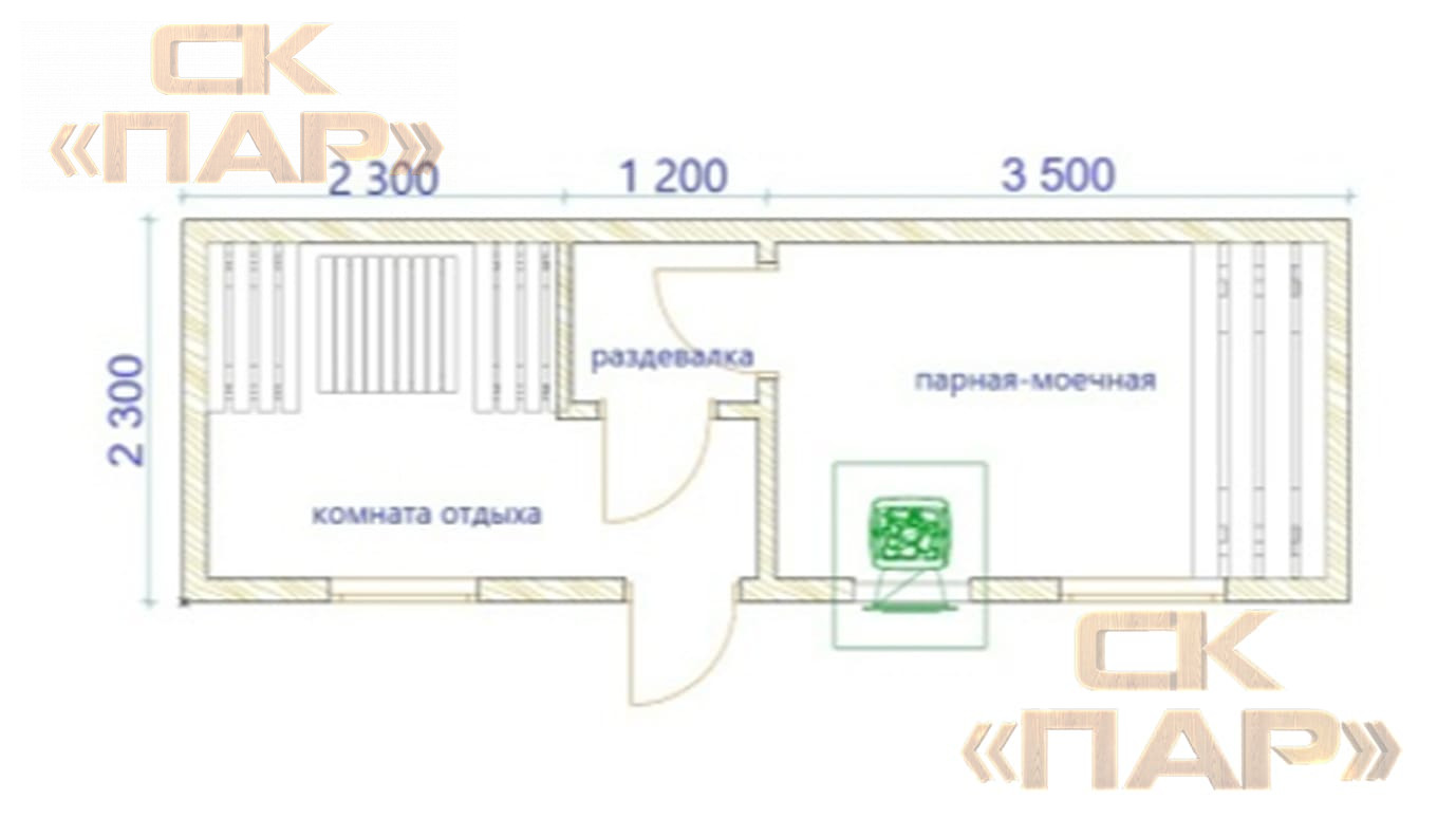 Мобильная баня «Сулём»