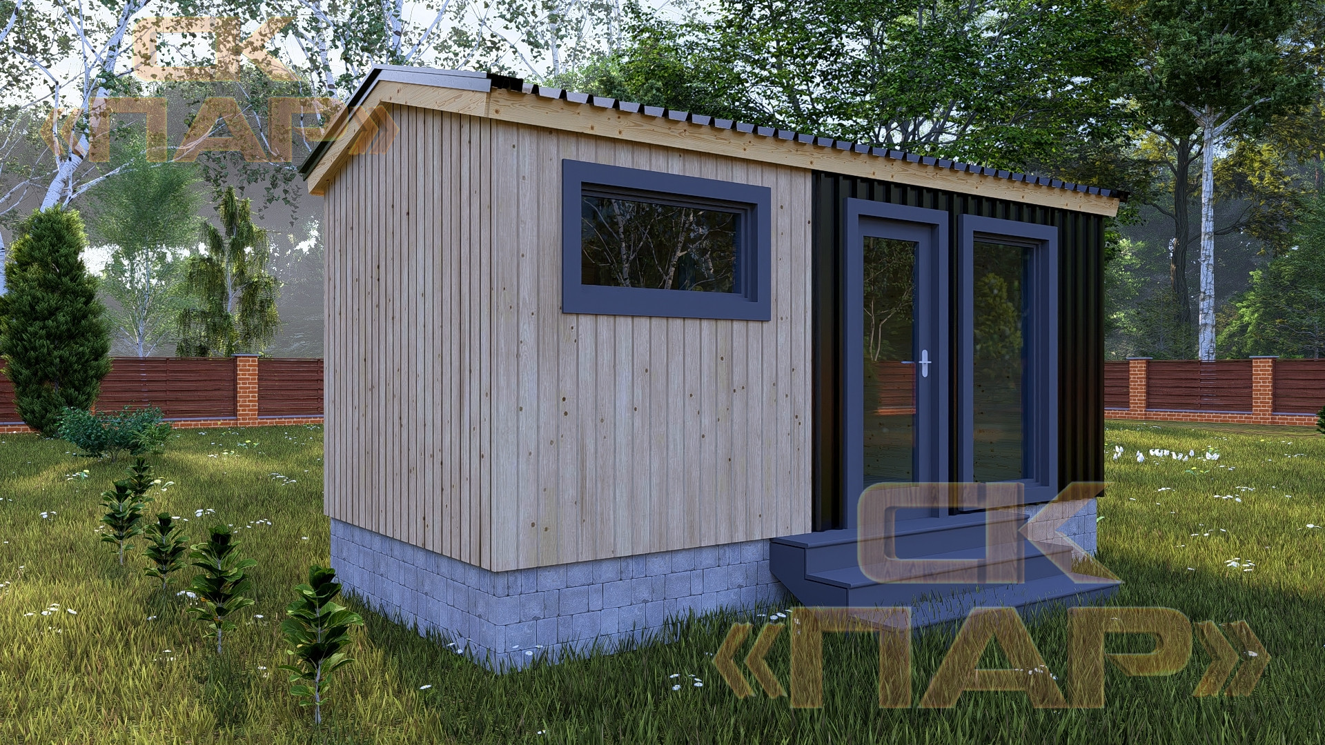 Мобильная баня «Русь» — 5x2.40 м