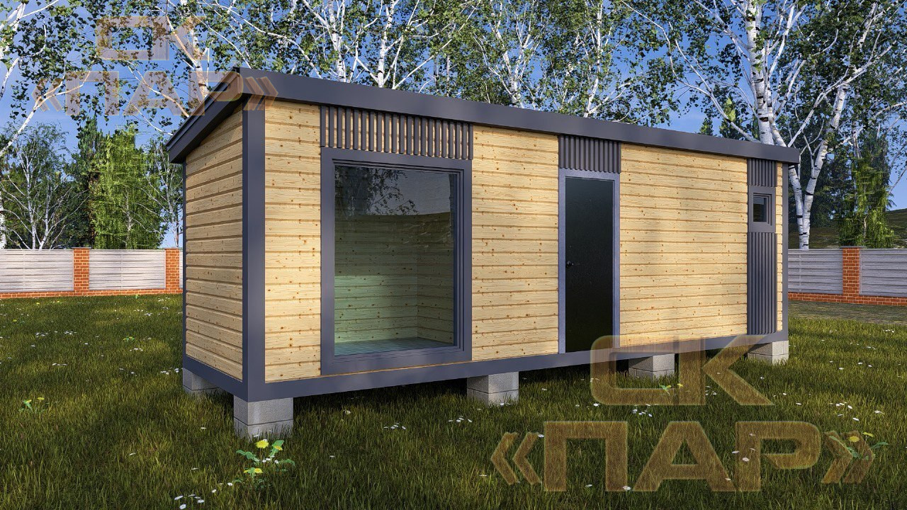 Мобильная баня «Гамаюн» — 8x2.30 м